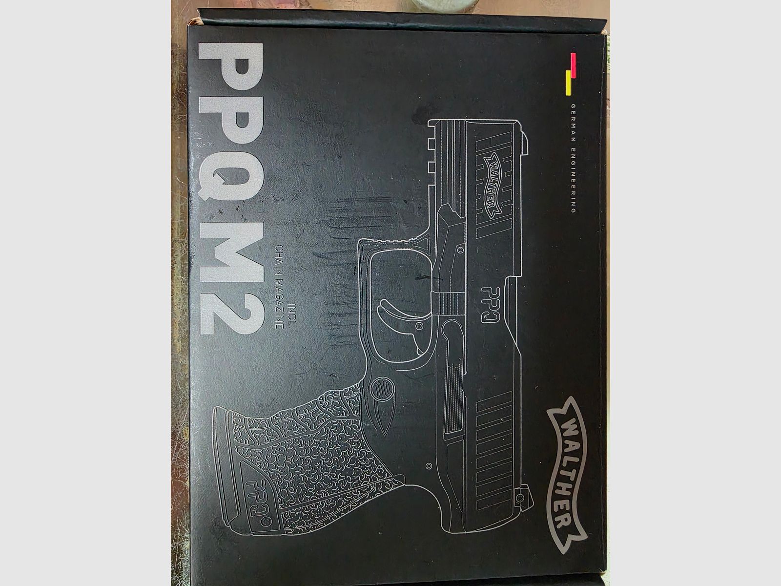 --- Walther PPQ M2 , Co2 - 4,5mm Diabolo , 21 Schuss  Magazin  ---