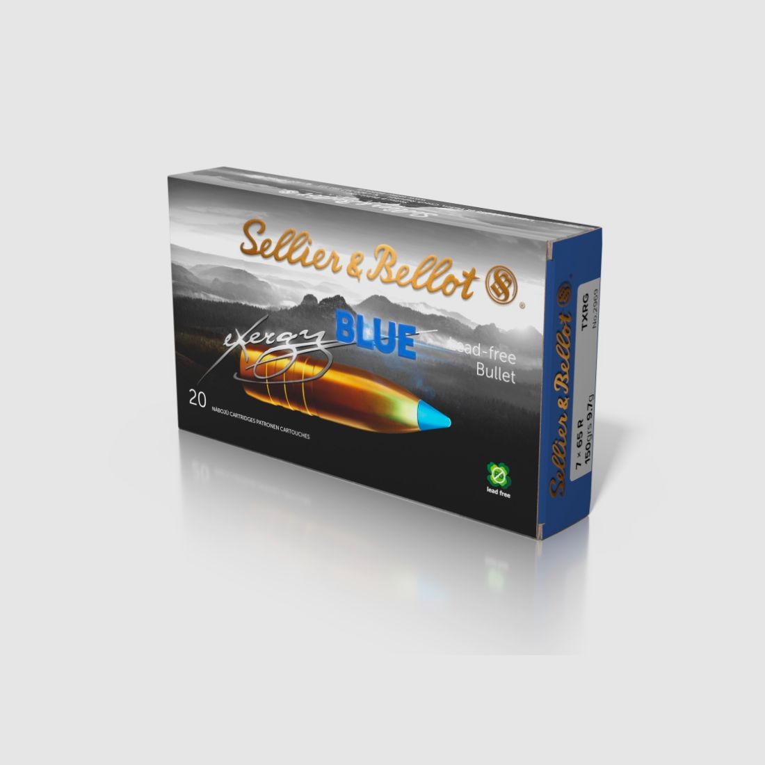 Sellier & Bellot 2003952 7x65 R tipped eXergy blue 9,7g 150grs.
