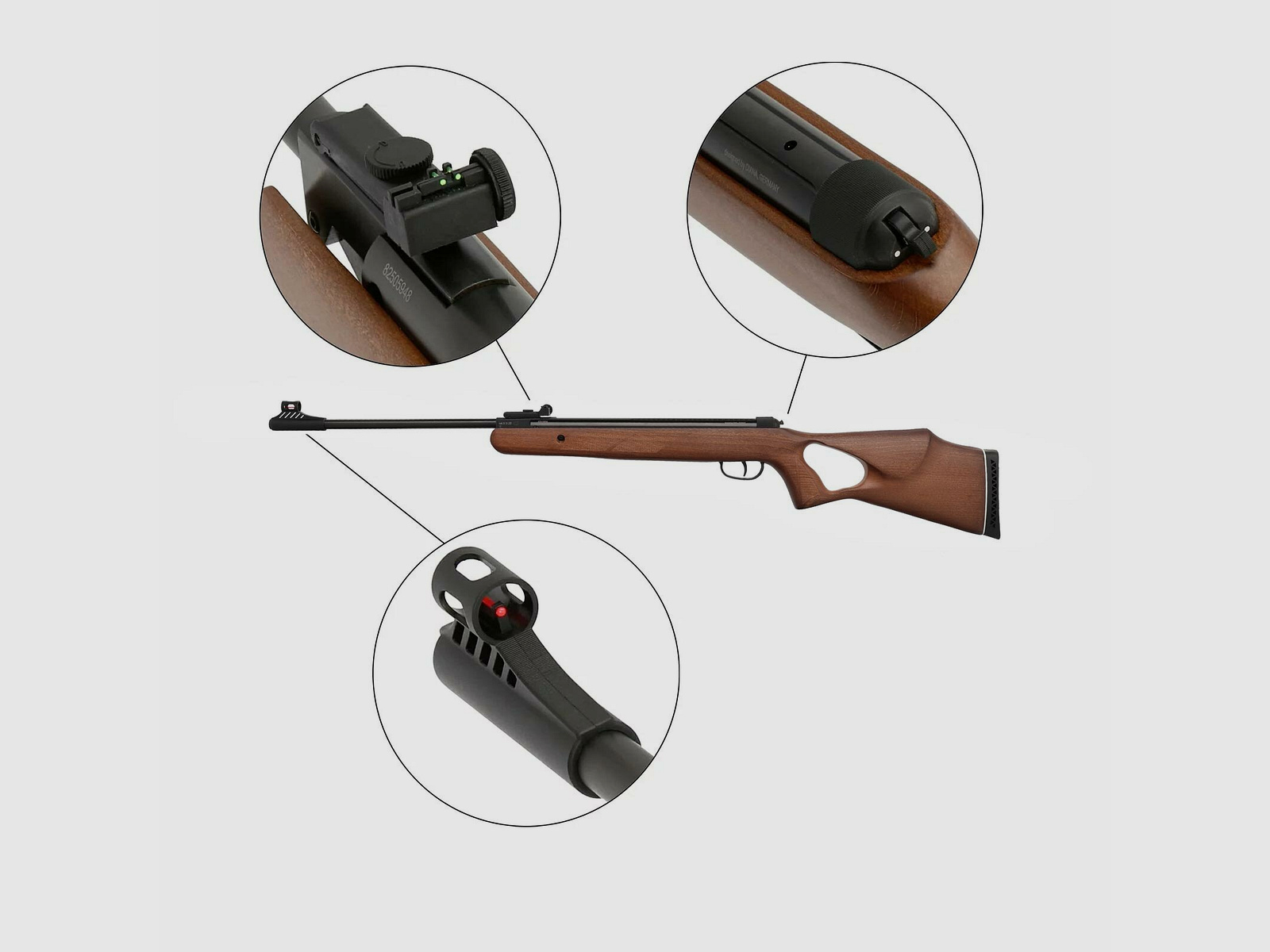 Diana 250 two-fifty Knicklauf Luftgewehr Kaliber 5,5 mm Diabolo (P18)