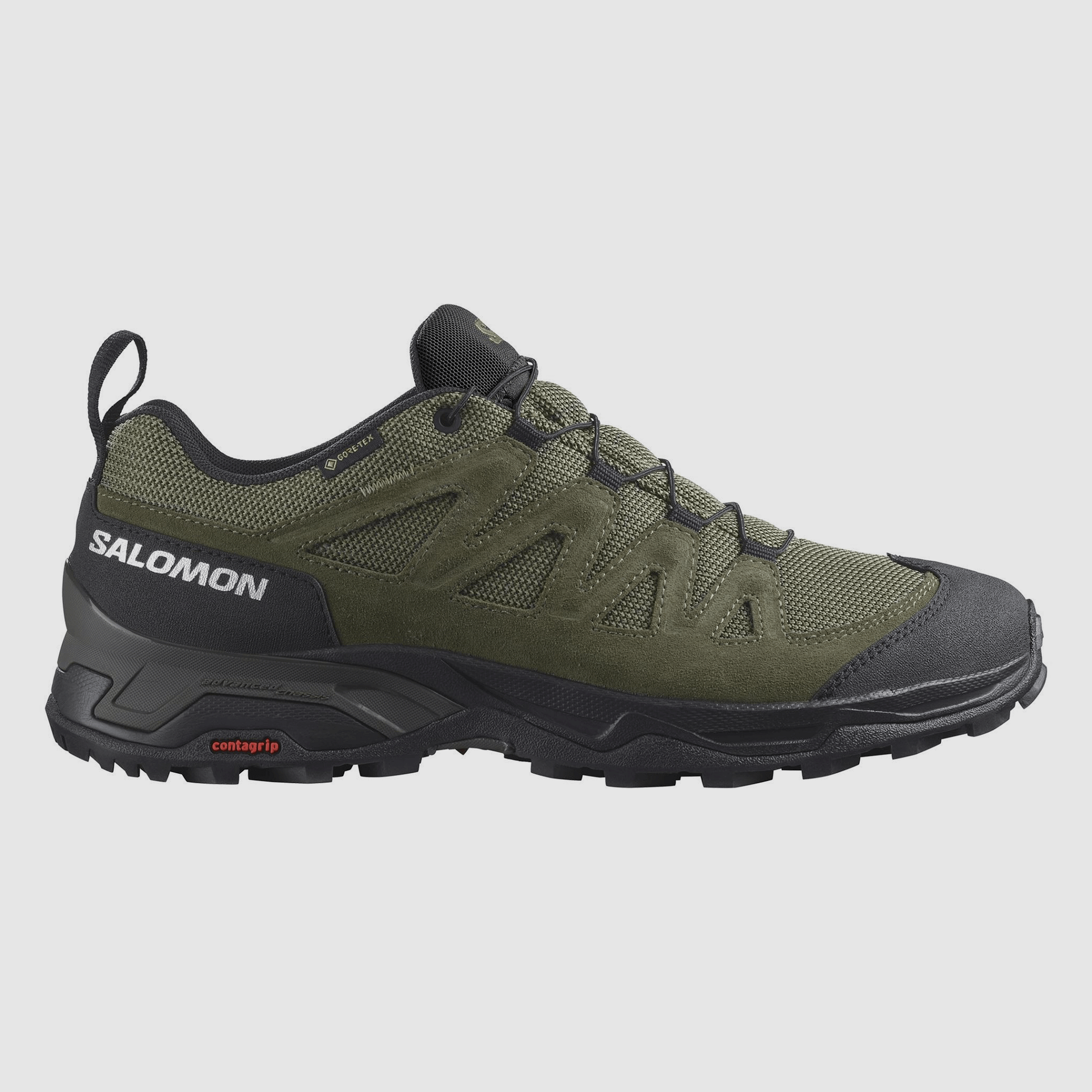 SALOMON – UOMO – X WARD LEATHER GTX Deep Lichen Green / Black / Olive Night, immagine 1 di 6