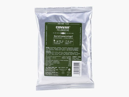 Convar-7 Feldküche Flex gefriergetrocknet Karotteneintopf