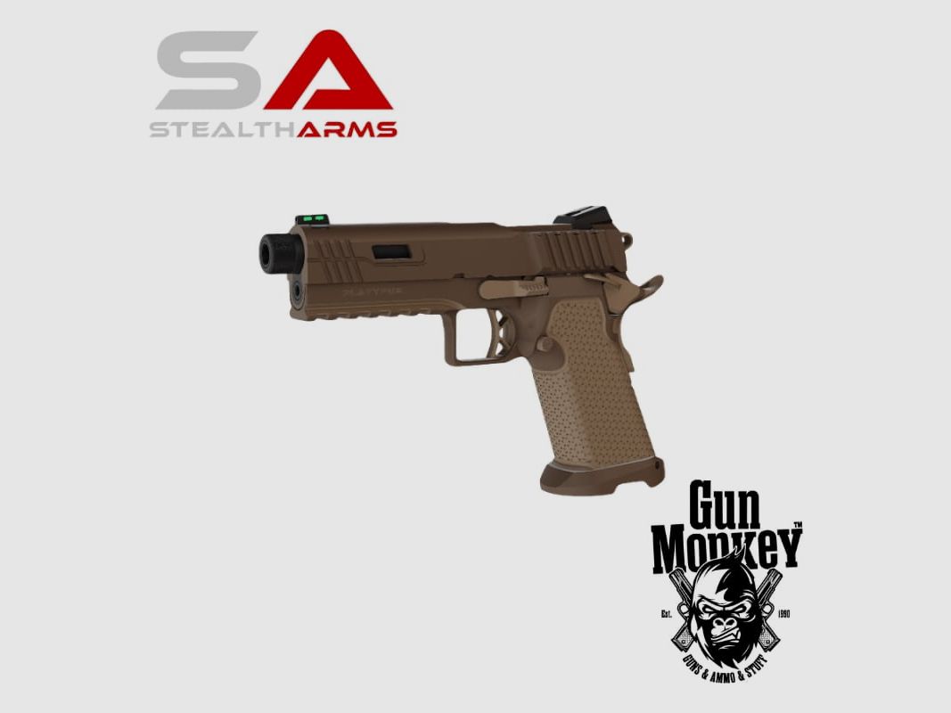 Pistolet Stealth Arms 1911 Platypus 4.5" TB, couleur Desert, cal. 9x19mm, image 4 sur 5