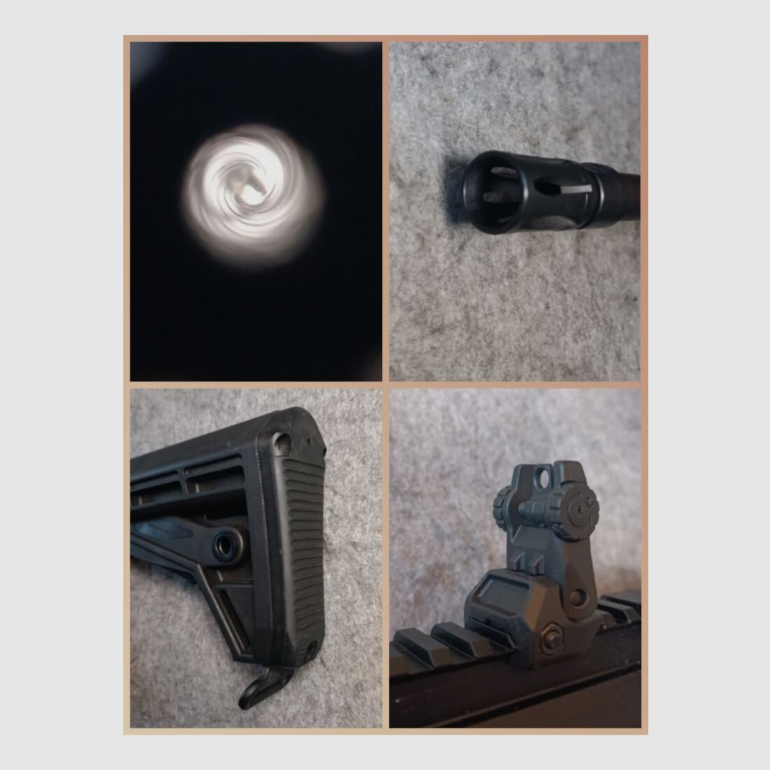 C.G. Haenel CR223 zwart met 16,75" met Oberland Arms kolf