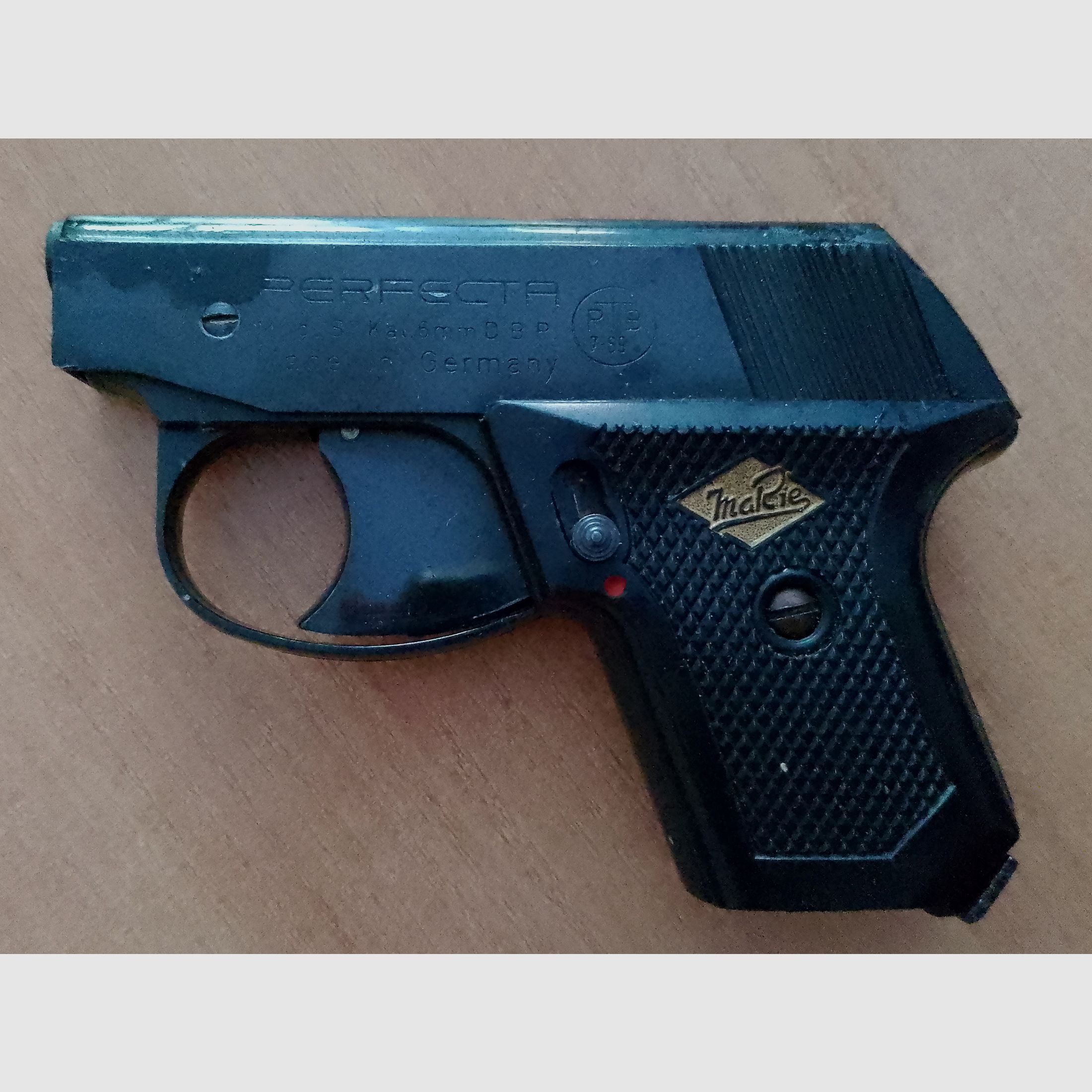 Alte Perfecta Mod S Schreckschuss Kal. 6 mm Knall Flobert/ PTB 7-69!