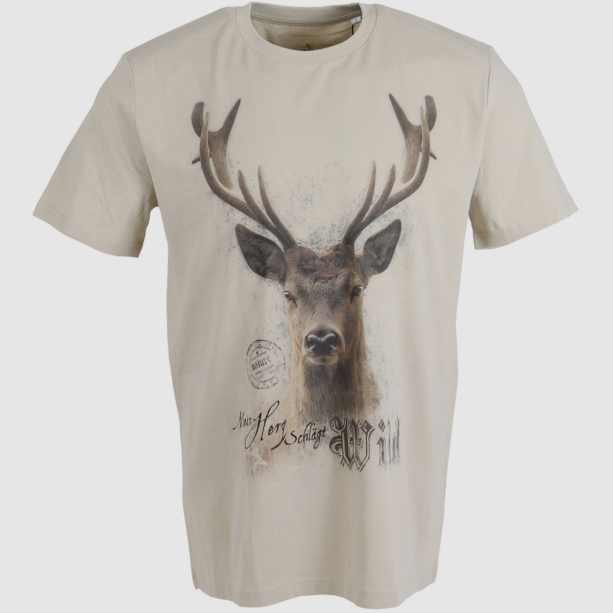 AKAH T-Shirt Herz schlägt Wild Sand
