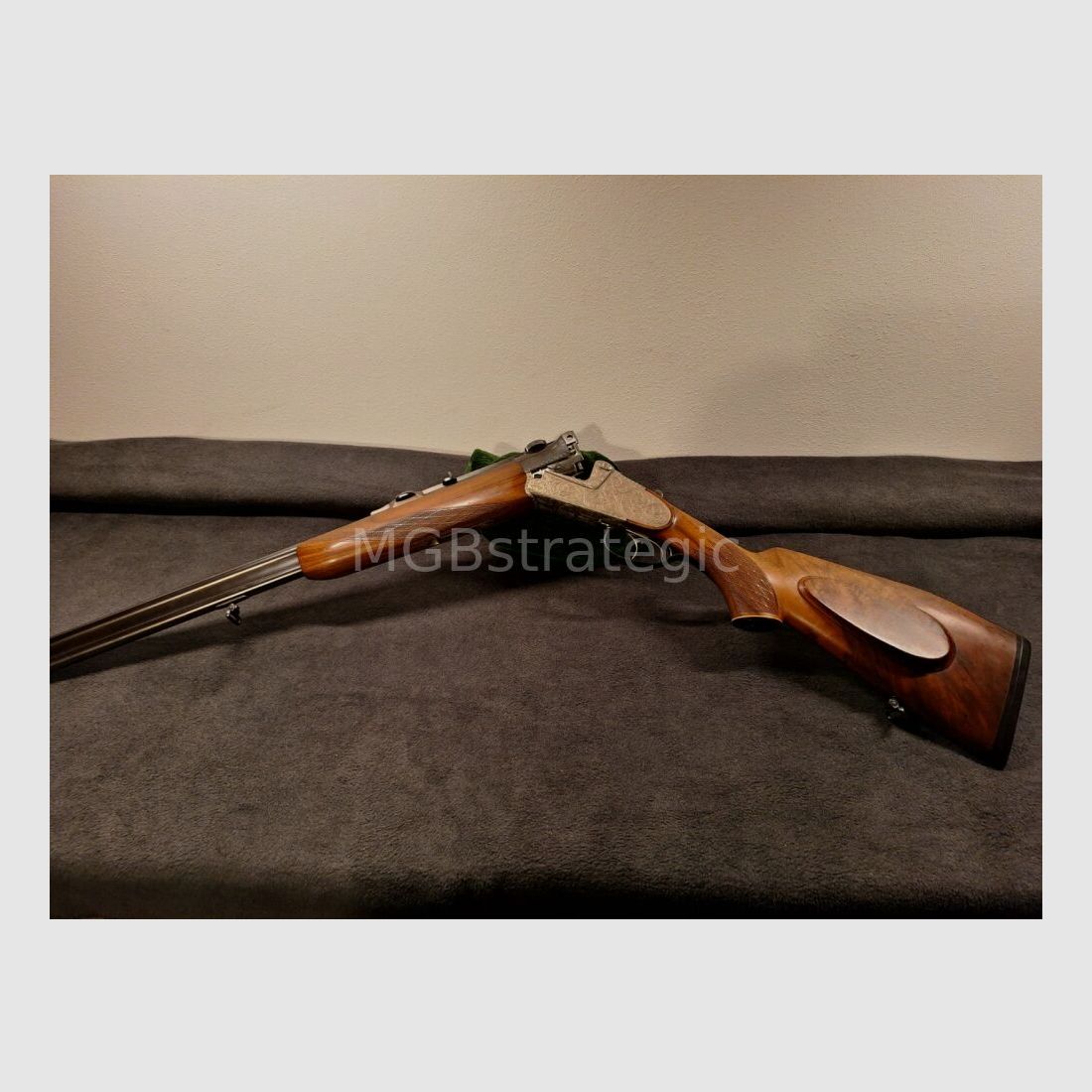 Fusil à deux canons Krieghoff Ulm avec système à verrouillage latéral - Lunette Zeiss