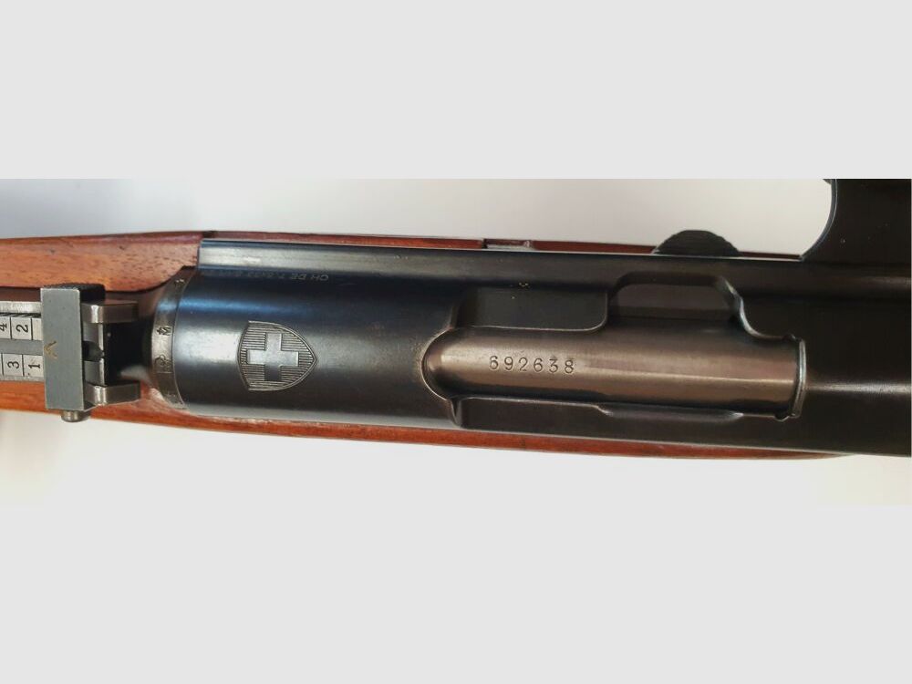 Fabryka broni Bern K31 kaliber 7,5x55 szwajcarski całkowicie zgodne numery