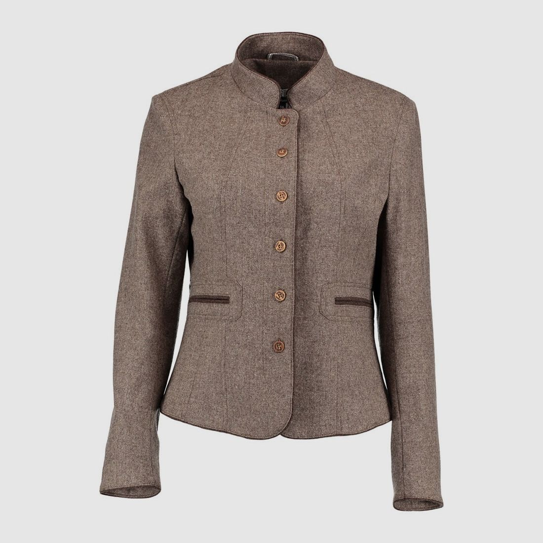 Gipfelstürmer Damenjanker Stehbundkragen Mittelbeige