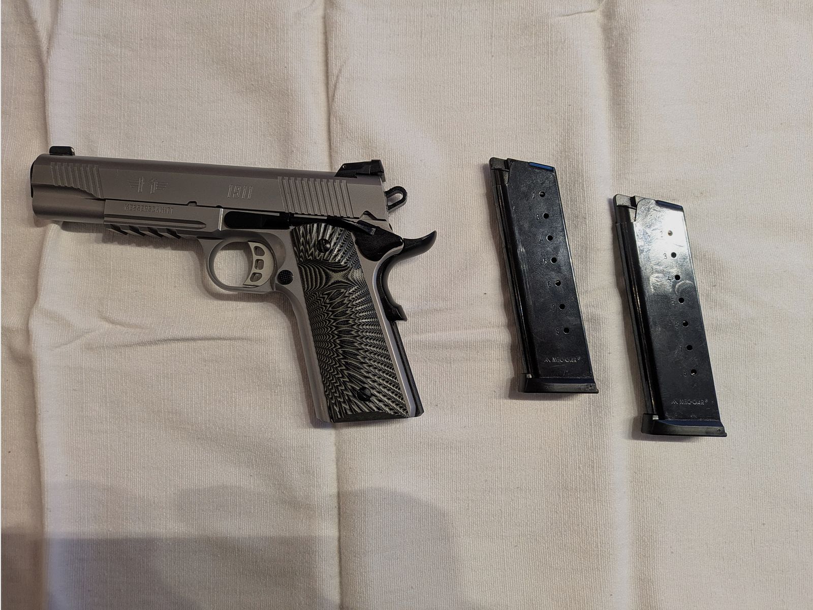 Messerschmitt ME1911 - Silber - 5 Zoll - .45Auto