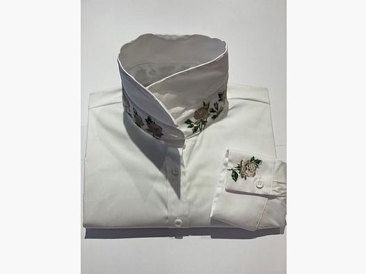 Wallmann Bluse mit Blumen in Beige