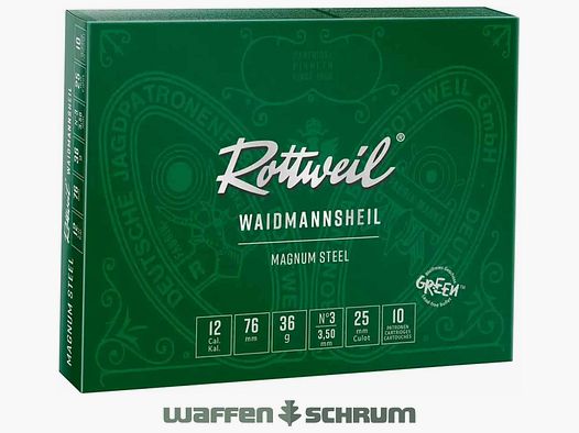 Rottweil Waidmannsheil Magnum Steel 12/76 3,0mm - 36g