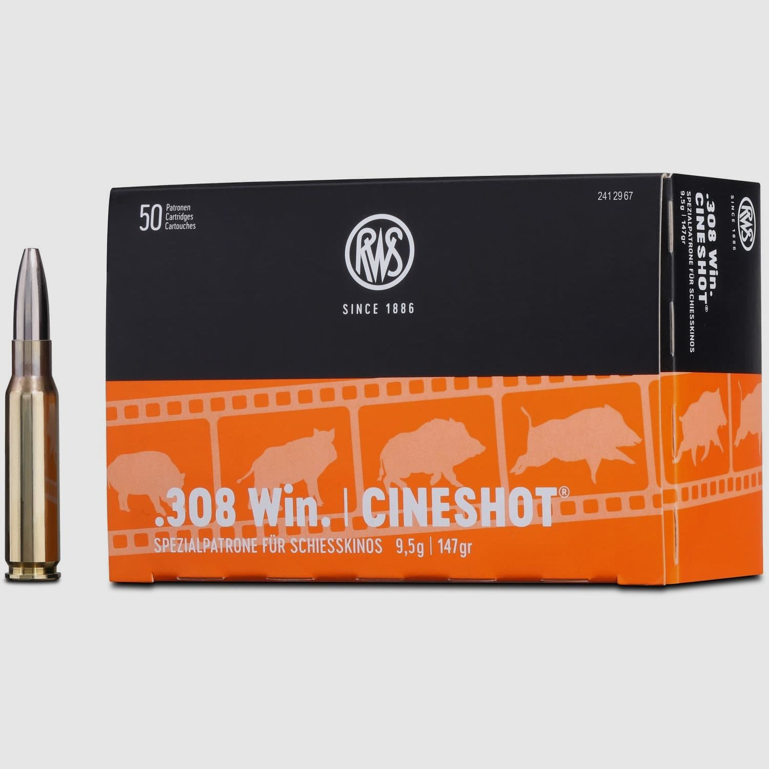 RWS Kugelpatronen .308Win CINESHOT 50 Stk 9,5g/147grs