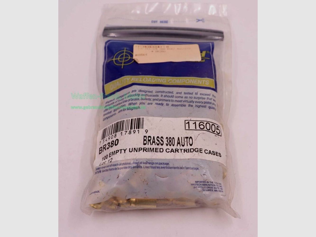 MagTech FFW-Hülsen .380 Auto