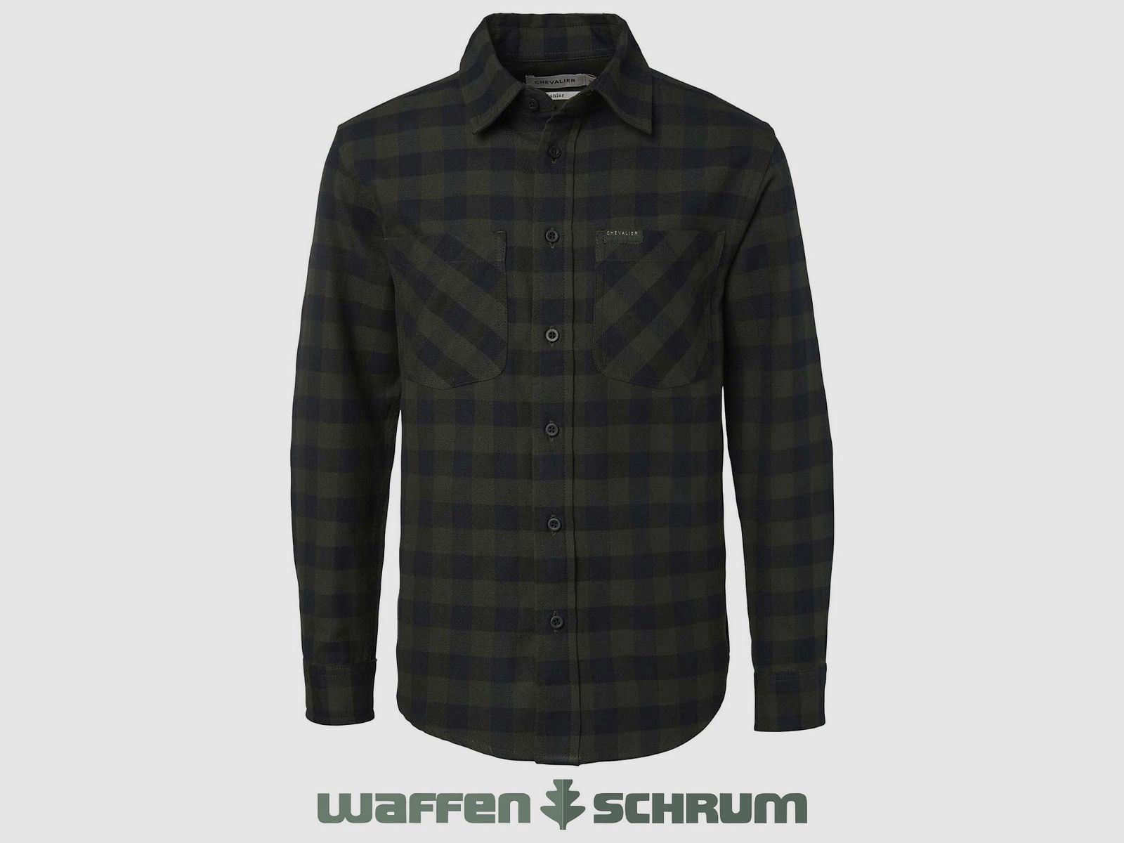 Chevalier Hemd Ferret Flannel Junior Myrtle Green Checked