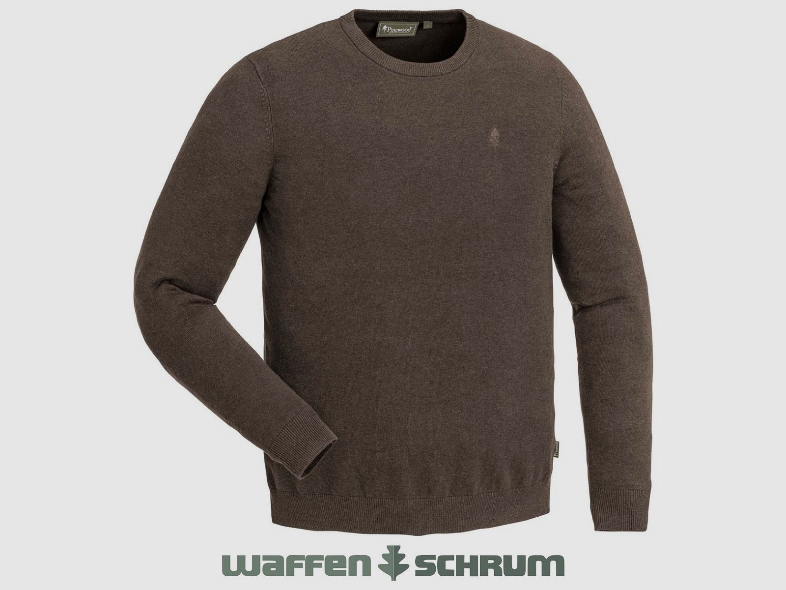 Pinewood Pullover Värnamo Rundhals Green Mel