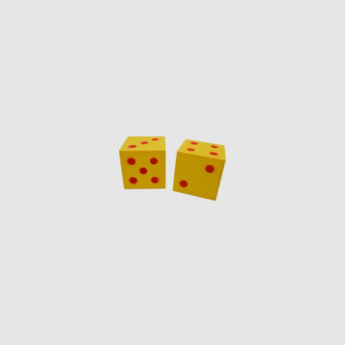 2 dadi da tiro giallo/rossi 102cm