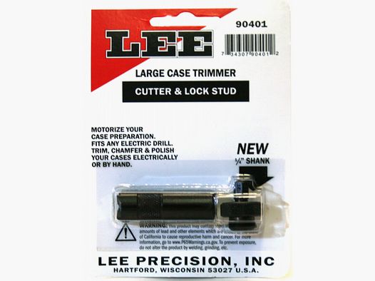 LEE LARGE CUTTER & Lock Stud Hülsentrimmer für .50 BMG 50 Browning 480 Ruger 500 S&W Bullet > 475''