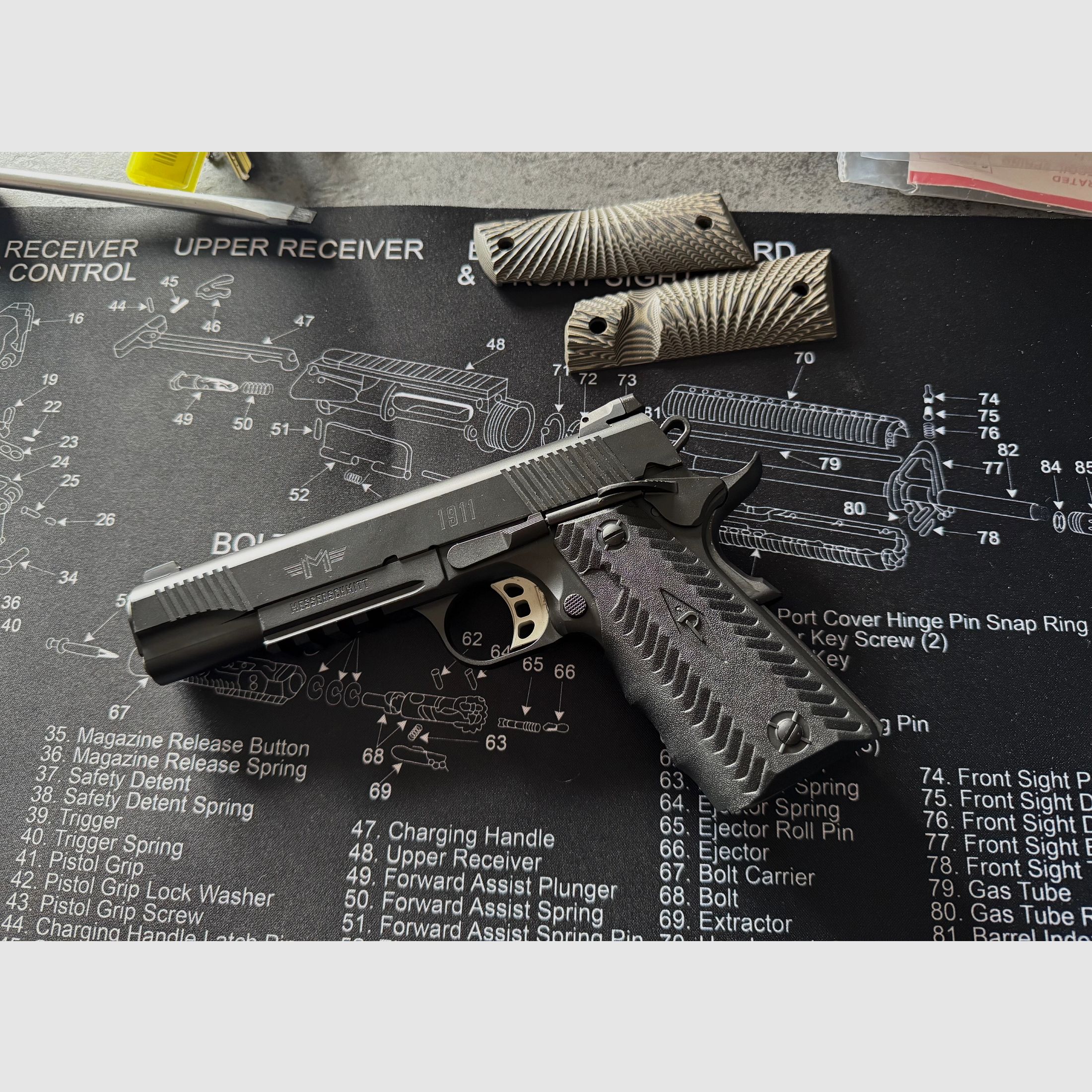 Pistole Messerschmitt 1911 Schwarz PC9 5″, Kal. 9mm