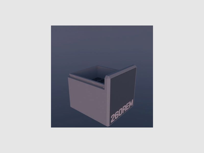 Filamelt Munitionsbox / .260 Remington / ‘Schiebedeckel’ / Patronenbox, Ammo Box