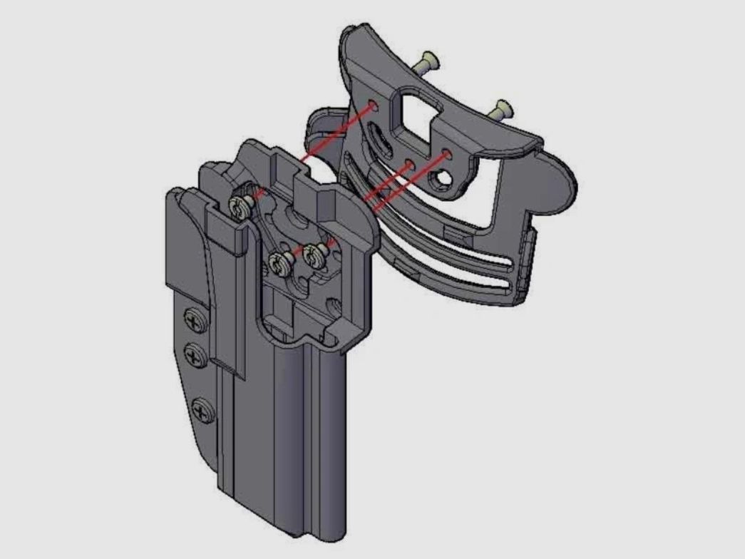 CZ Shadow II COMP-TAC International KYDEX Holster rechts schwarz IPSC-zugelassen