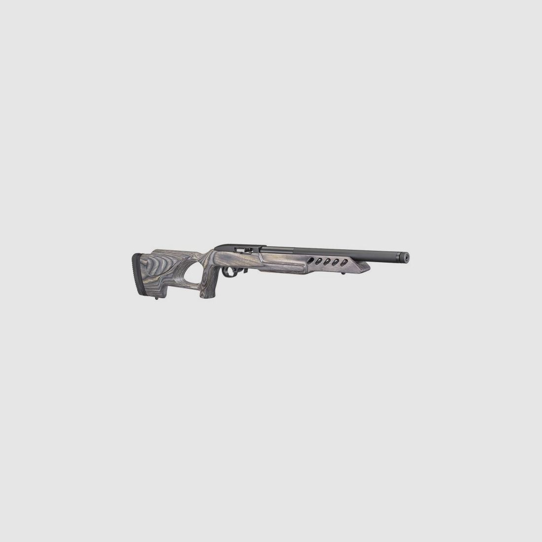 RUGER 10/22® TARGET – LAMINÉ NOIR/GRIS AVEC CULASSE À TROU POUR LE POUCE