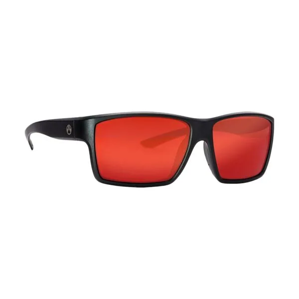 Magpul Explorer Occhiali da Sole Polarizzati Nero Grigio Rosso Specchio