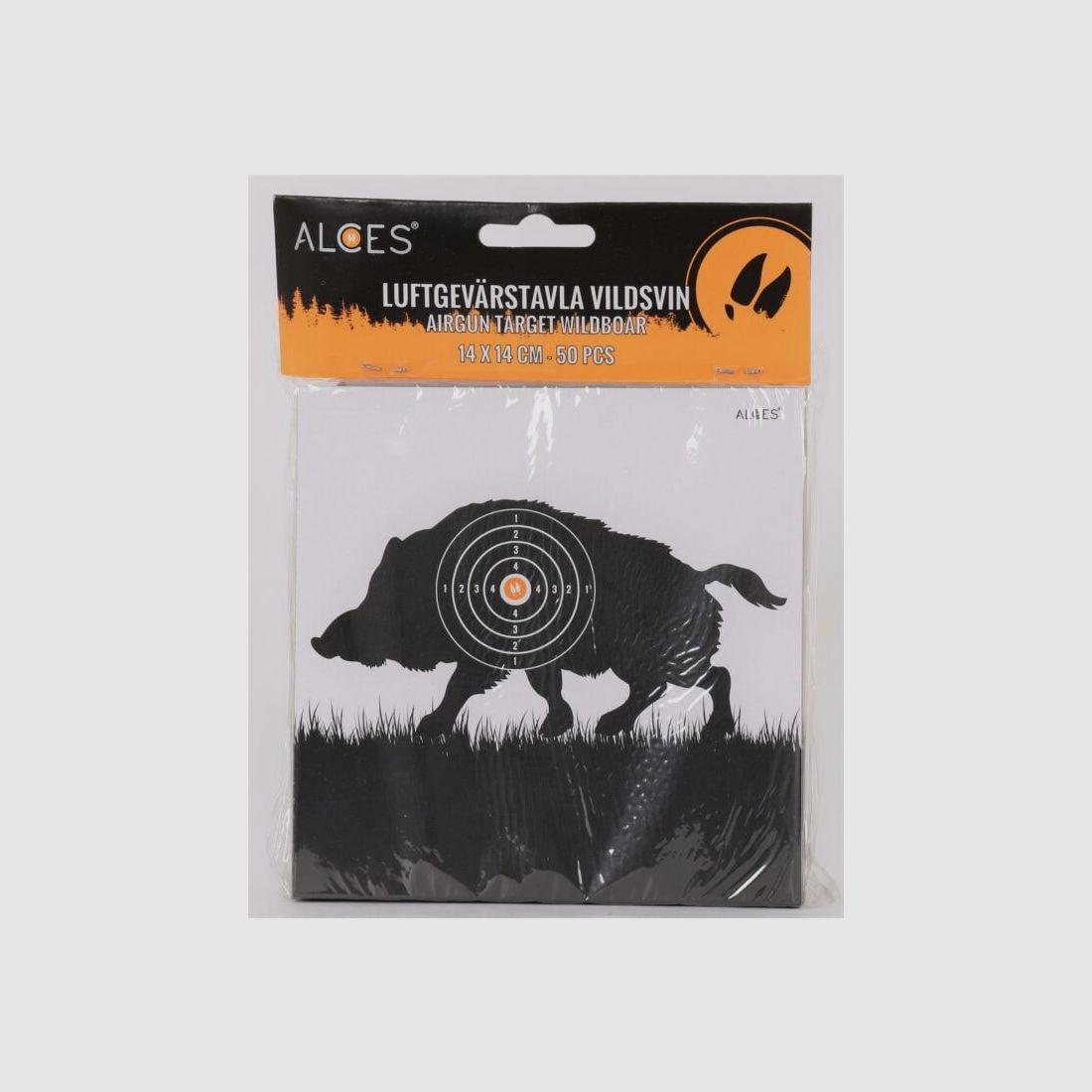 Panneaux de carabine à air 14x14 cm sanglier
