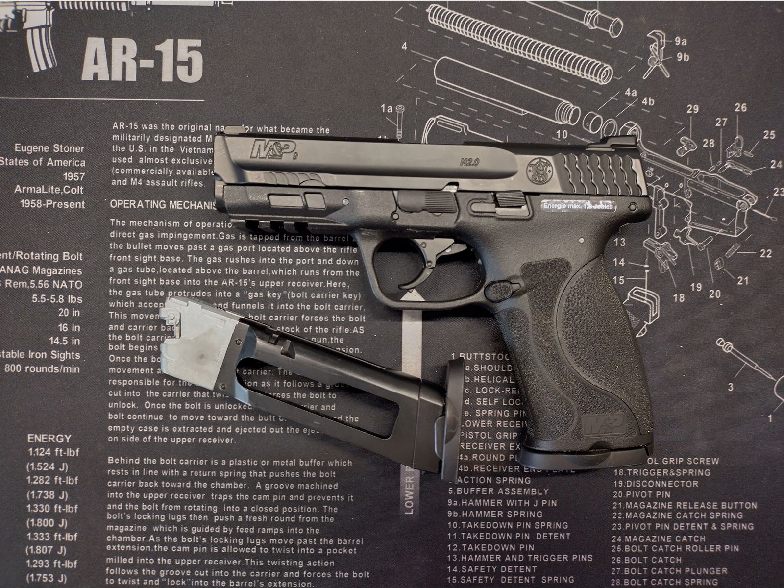 Smith & Wesson M&P9 M2.0 6 mm, CO₂, < 1,0 J, immagine 6 di 6