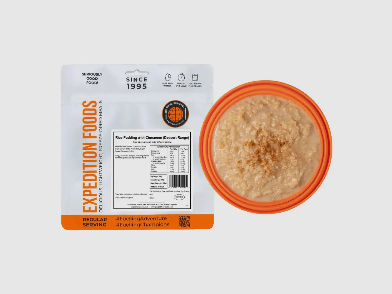 Rice Pudding with Cinnamon (450 kcal) [Vegetarian & Gluten Free], image 3 of 4