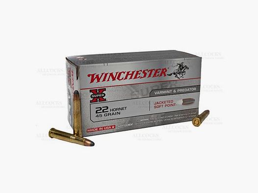 22 HORNET WINCHESTER JSP (Packung mit 50)