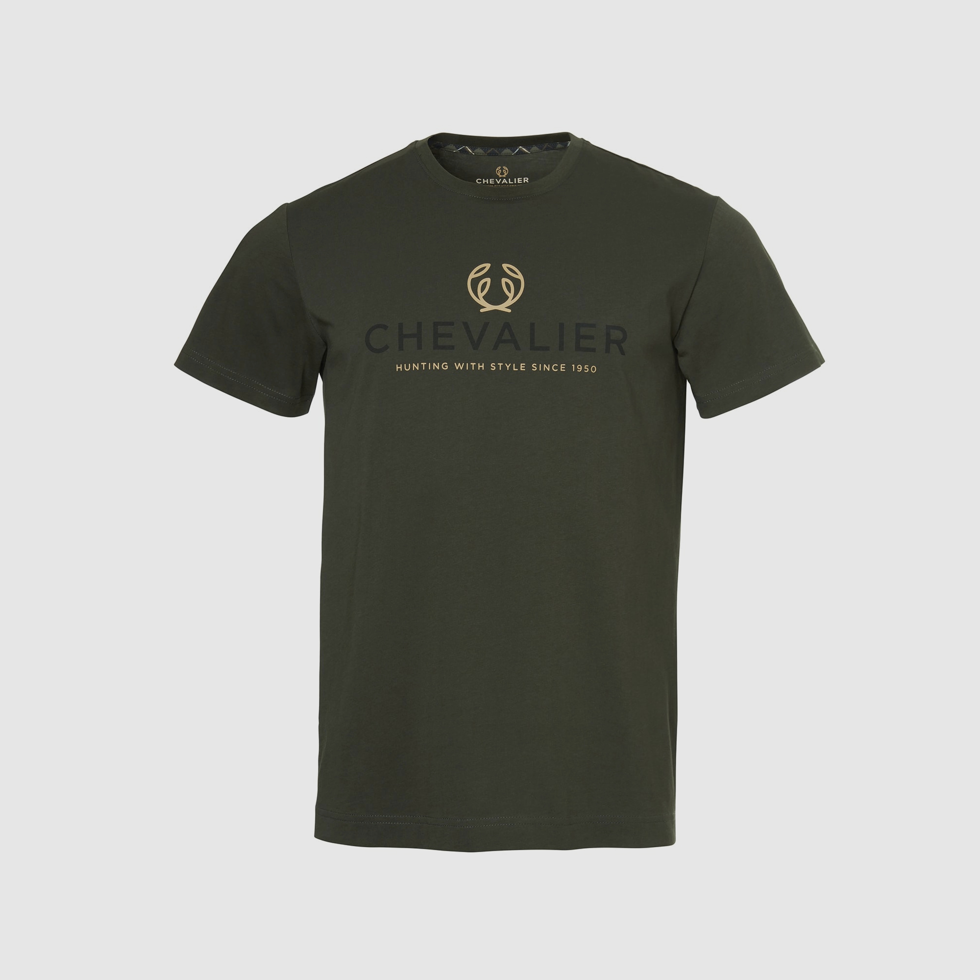 Chevalier Logo T-shirt Dunkelgrün Herren S