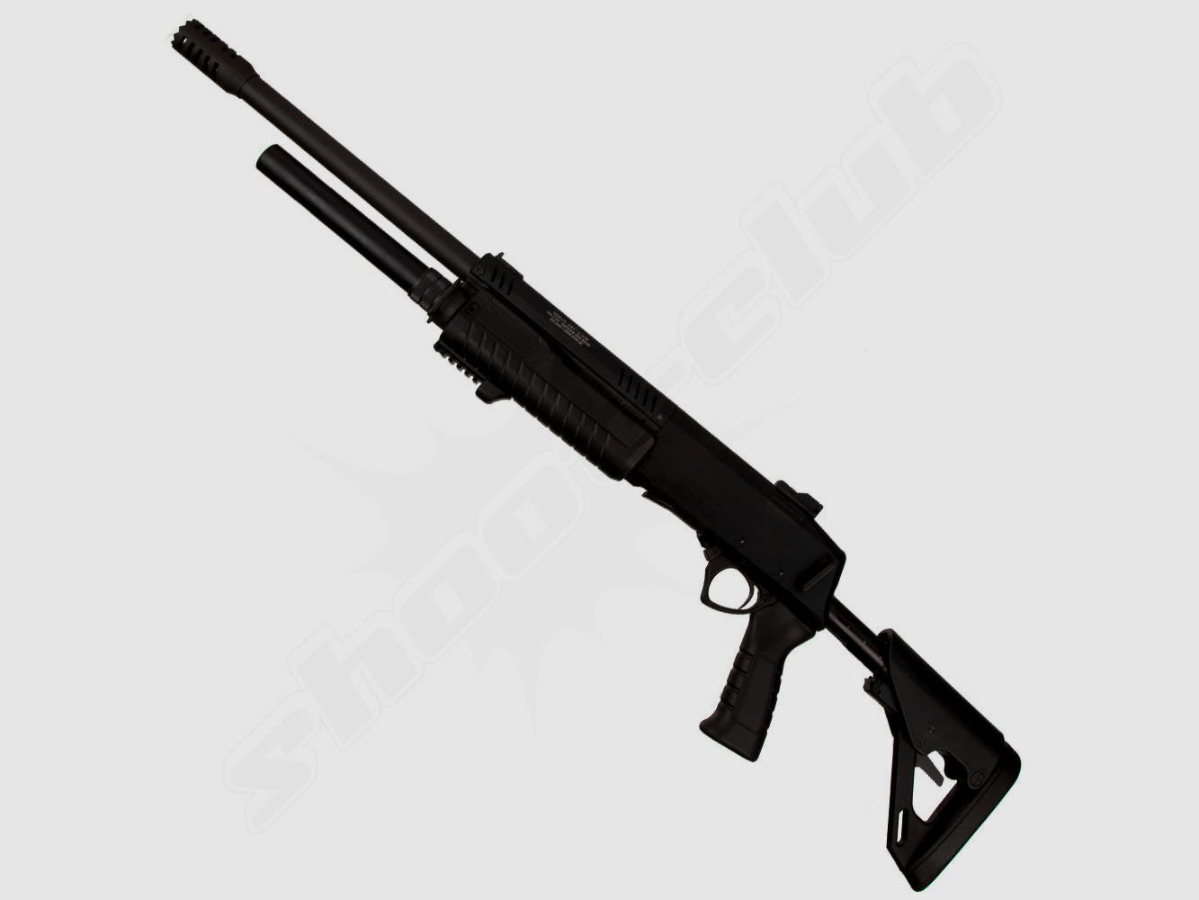 Fabarm STF12 with telescopic stock, blued.