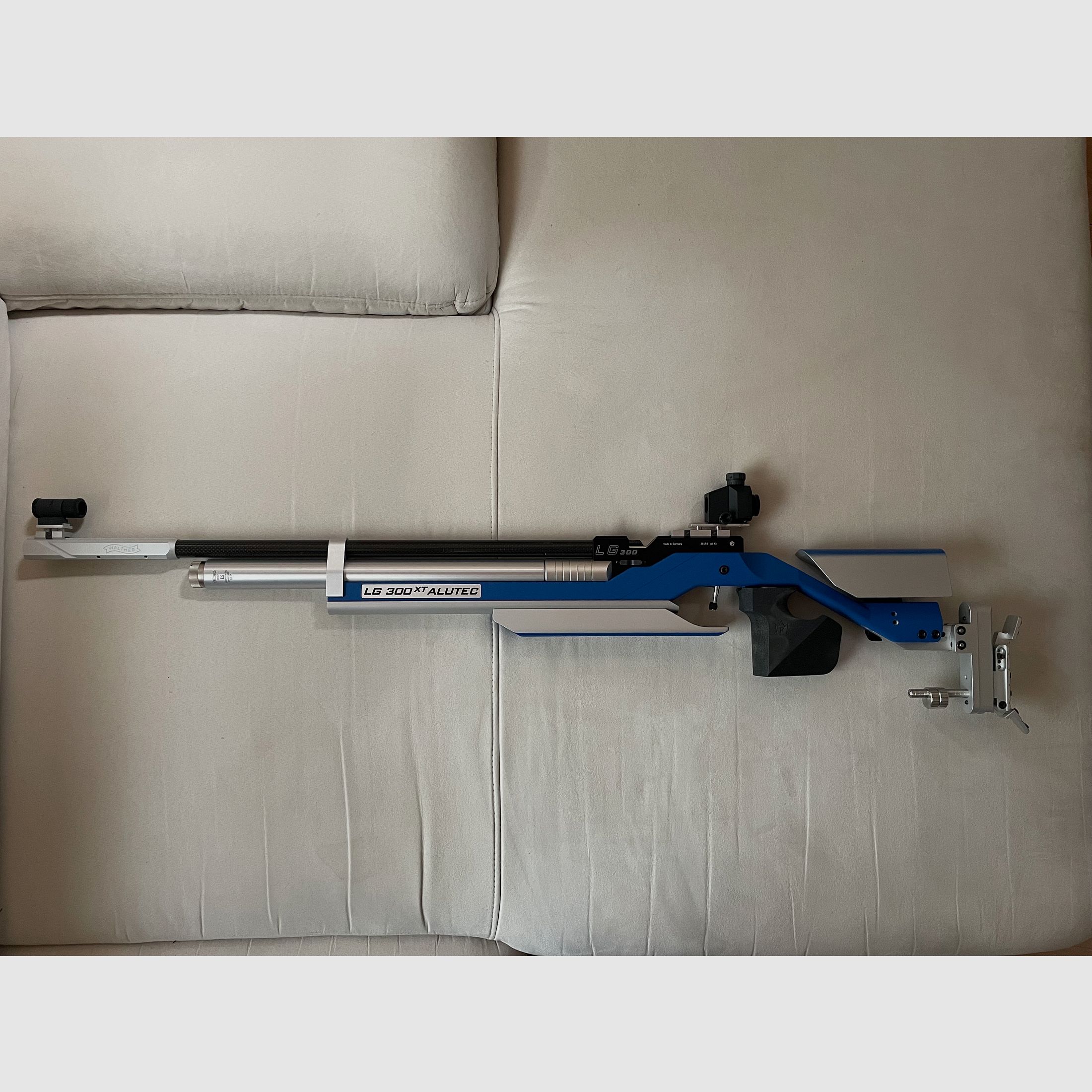 Walther LG300 XT Alutec SOMO ICE | MEC maintenance 03/24 | Aluminum cartridge TÜV 2034 | T-slot rail | Top set in case