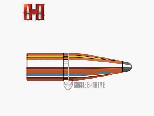 100 Bullets HORNADY cal 8mm 195Gr InterLock Sp