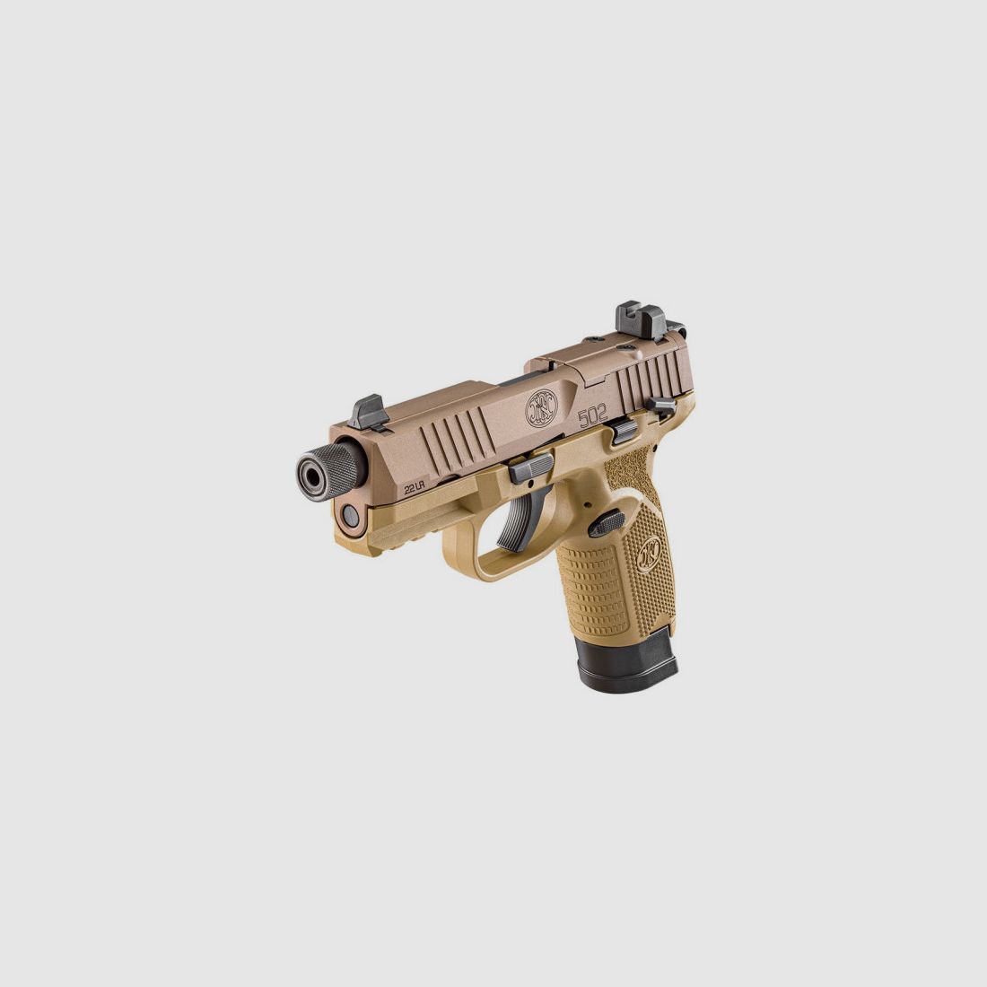 FN HERSTAL 502 TACTICAL FDE PISTOL .22LR THREADED - CATEGORY B, image 4 of 8