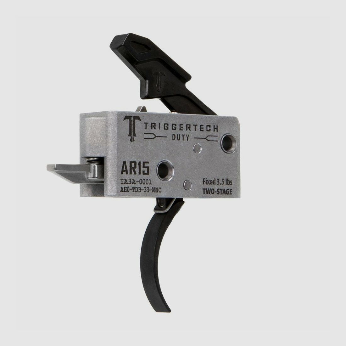 TRIGGERTECH AR-15 Duty-Zwart Gebogen