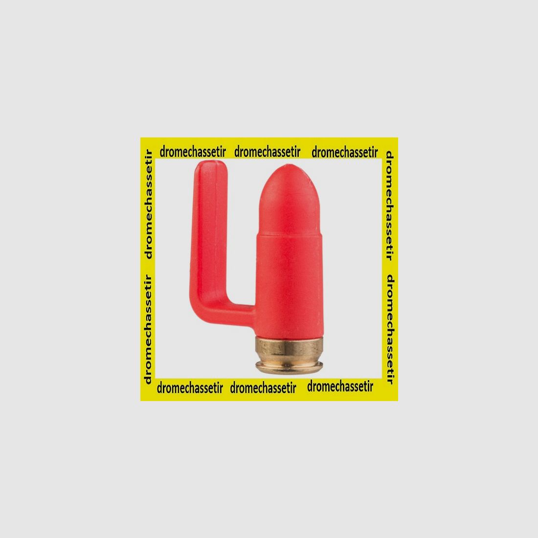 Pack mit 5 roten Sicherheitsflaggen Hülsen Kaliber 9×19