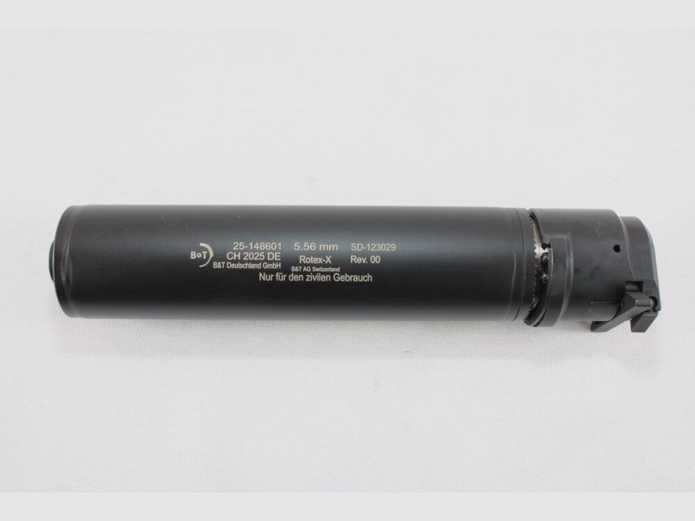 Silenciador B&T Rotex-X - negro - .223/5,56 - liberación rápida QDN