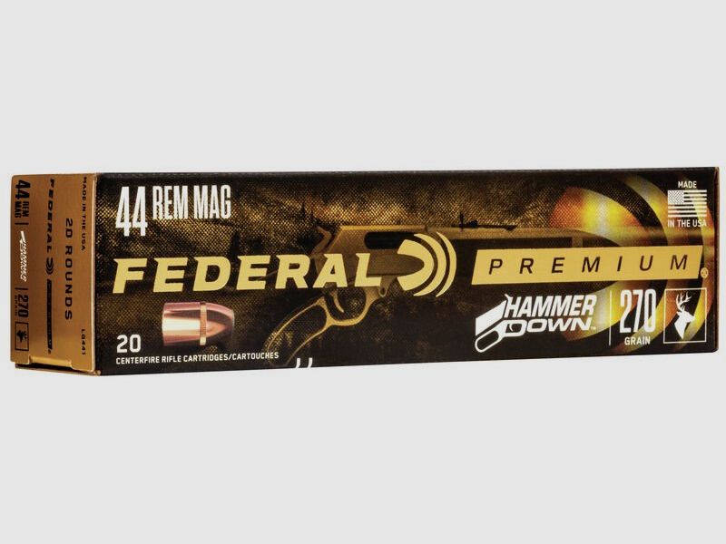 Federal HammerDown .44 Rem. Mag. 270GR Bonded Soft Point 20 cartridges