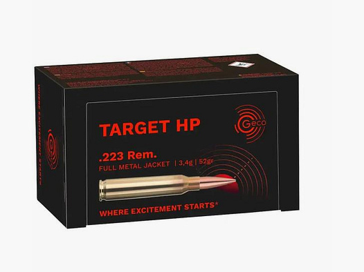 GECO Kugelpatronen .223Rem Target HP 50 Stk  3,4g/52grs