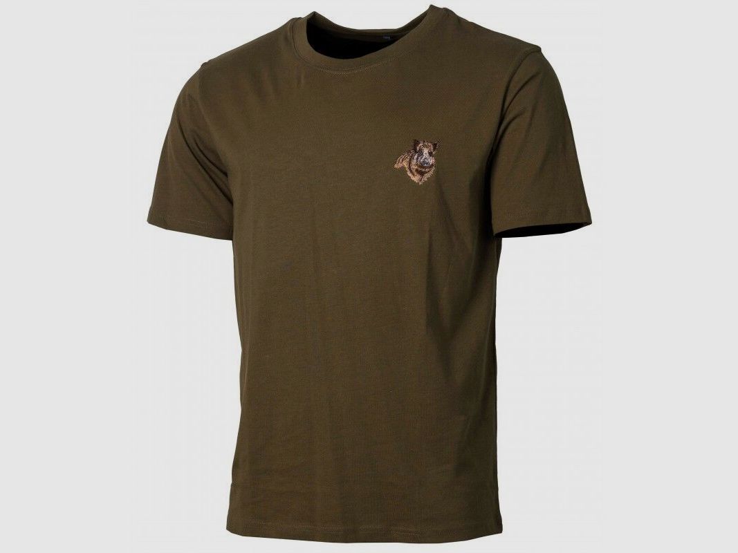 T-Shirt Kinder Treeland Stickerei Wildschwein, Bild 2 von 2