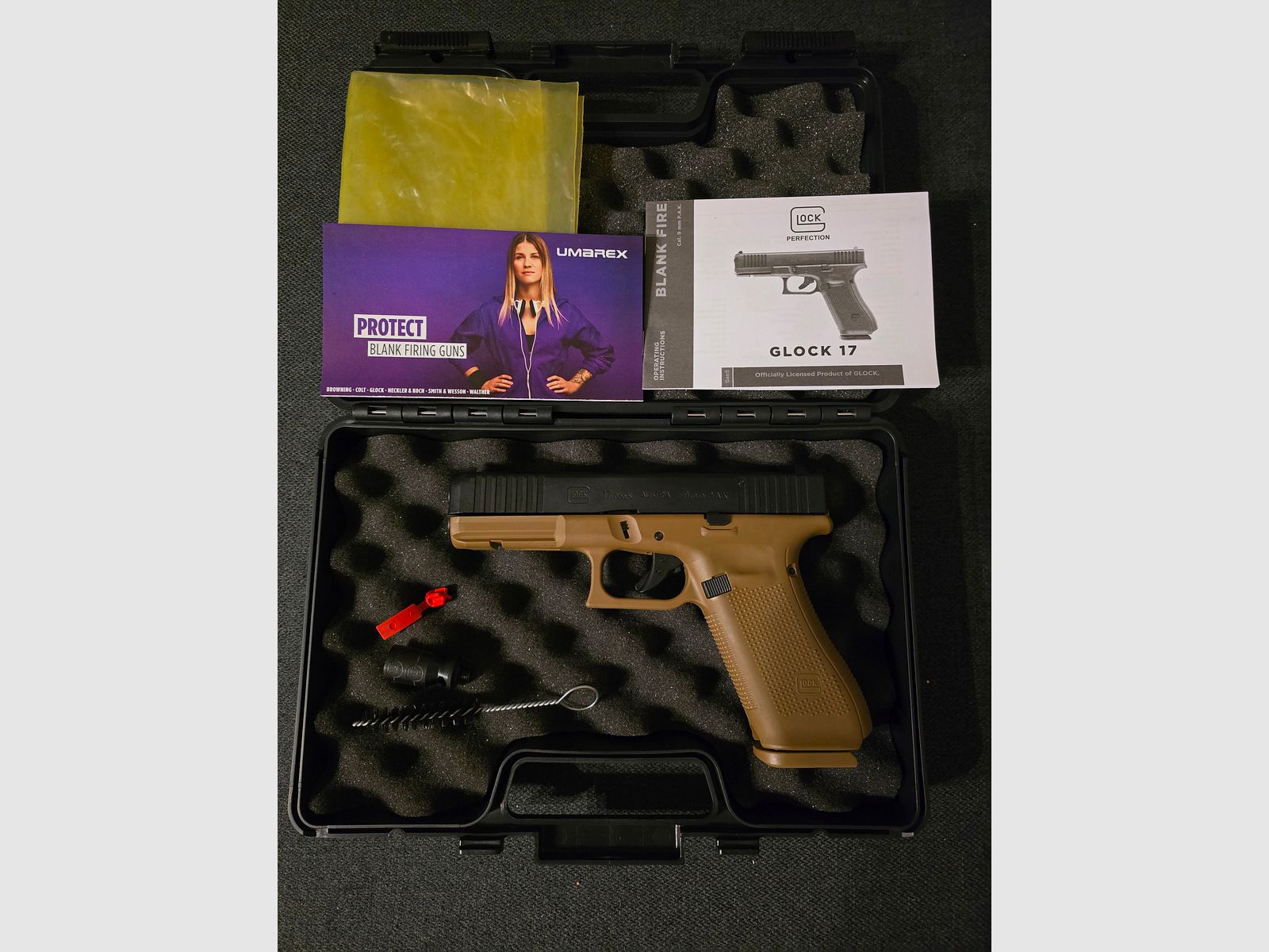 Glock 17 Coyote 9mm Schreckschuss / Gaspistole 