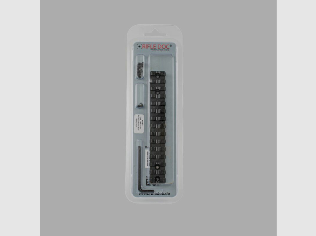 Rifle Doc Picatinny Weaver STAHL Schiene für WEATHERBY VAN GUARD SA (Short Action)