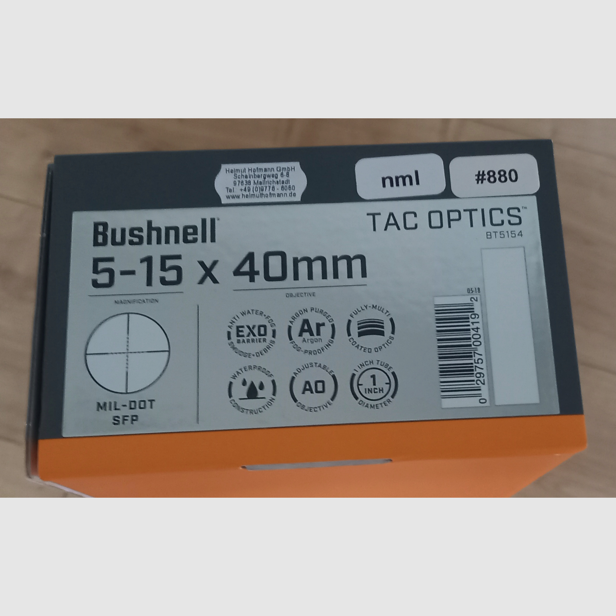 Bushnell Zielfernrohr 5-15 x 40mm Tac Optics neu und OVP