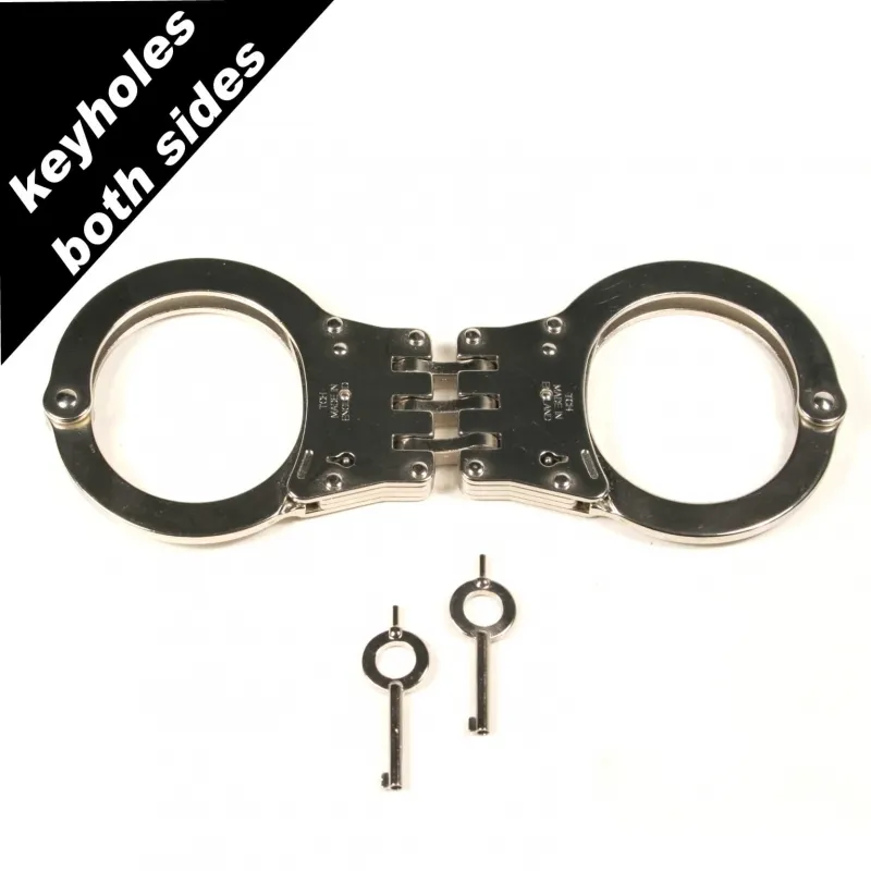 Menottes TCH Modèle 810 Standard avec Charnière Nickel Noir – 20 Positions de Verrouillage