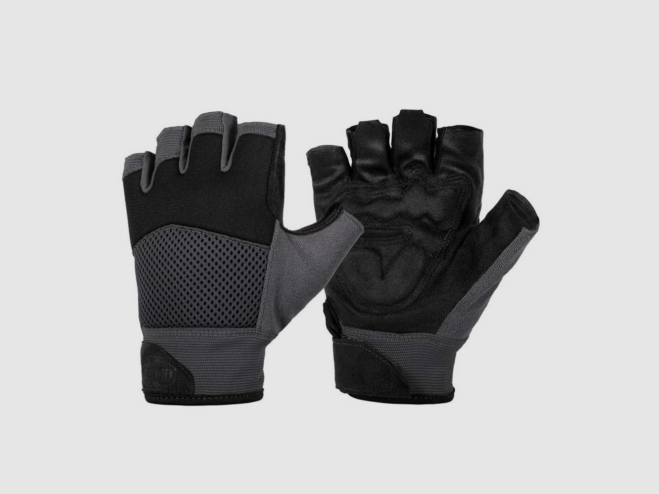 HELIKON-TEX HALF FINGER GLOVES SHADOW GREY/SCHWARZ