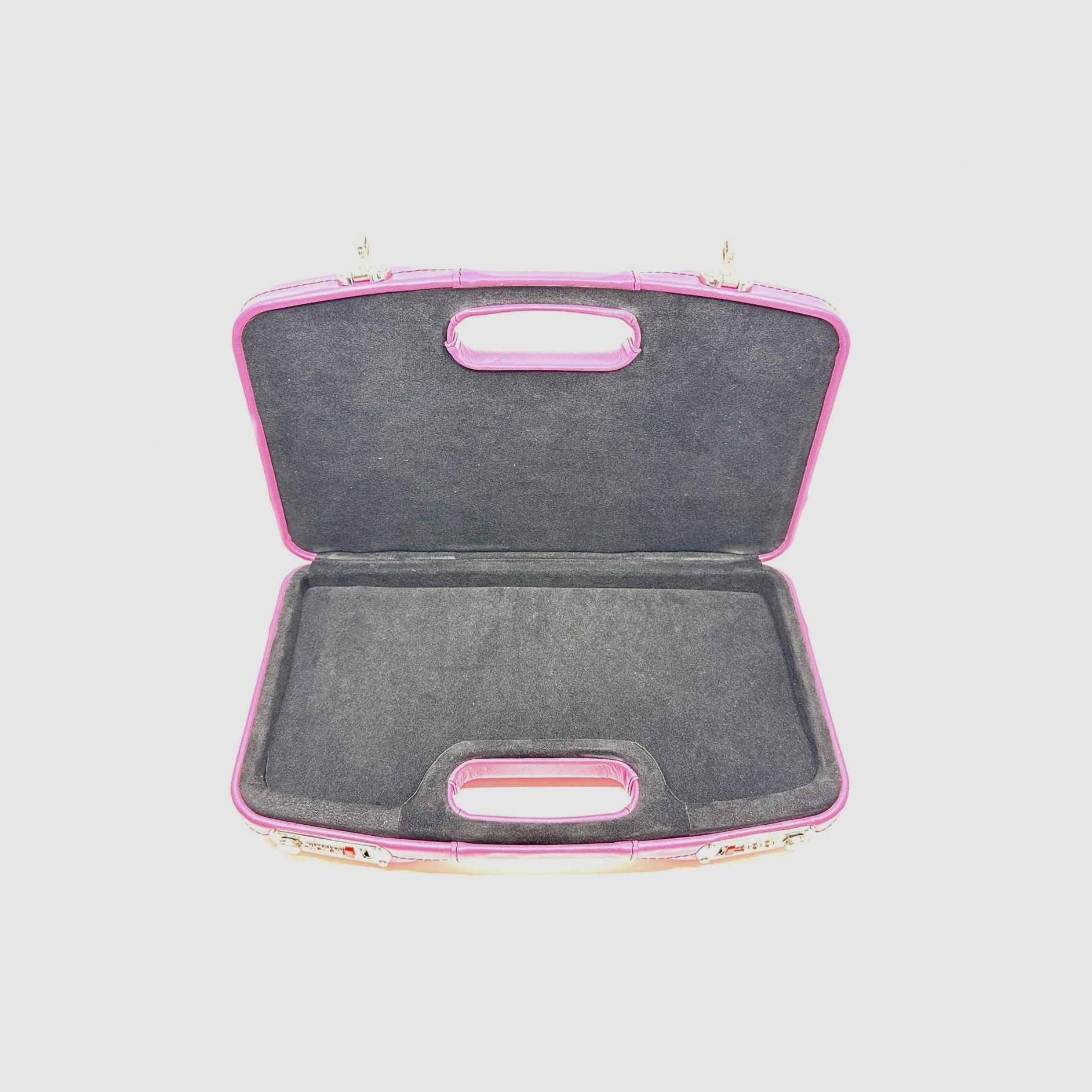 Negrini Lusso 2028TPL Étui pour Pistolet Cuir Rose / Noir avec Pierre Swarovski 325x165x70mm, image 5 sur 5