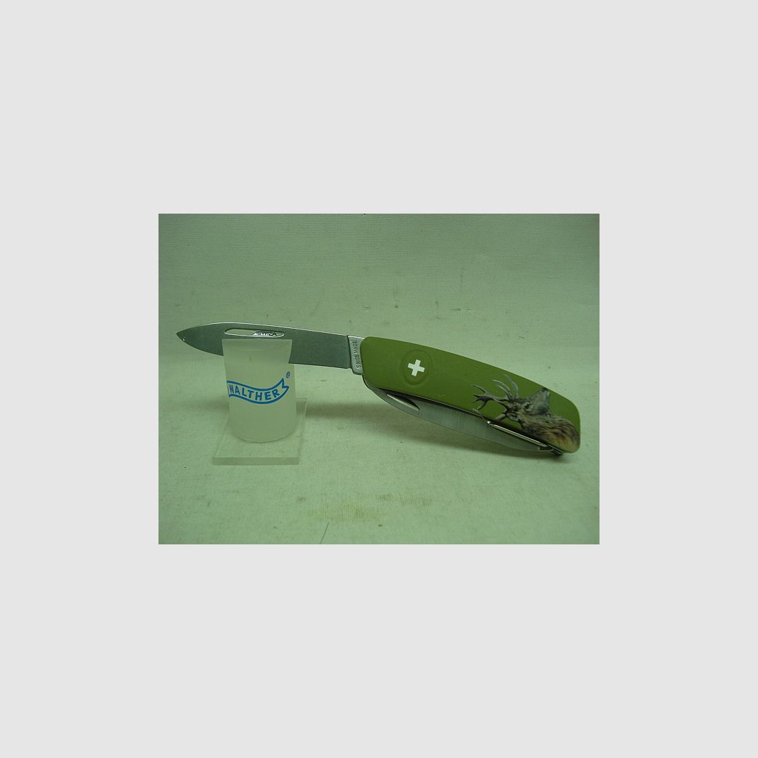 SWIZA Messer, Hirschmotiv - 440, Sicherheitsarretierung,