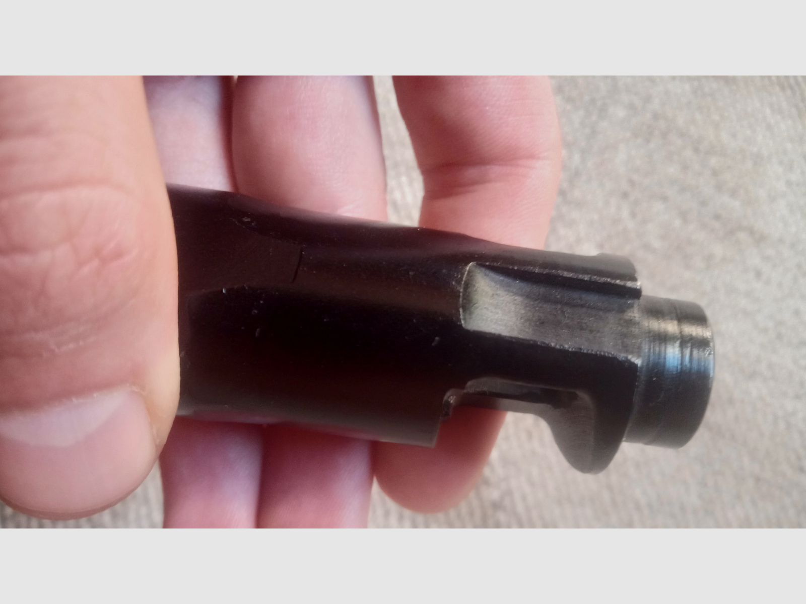 AK-100 24x1,5 Gewinde Flash Hider von Izhmash mit Produktionsnummer (Kompensator / Mündungsbremse / Mündungsfeuerdämpfer)