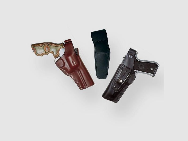 SICKINGER Holster (Leather) for S&W-L-6'/Cobra/GP 100/M66 63340 -G-Man brown